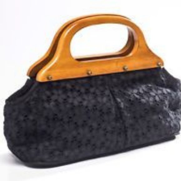 SOLD!! J.CREW Eyelet Bermuda Bag - Picture 1 of 6